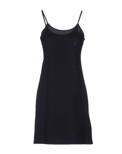 Shop Jil Sander Short Dresses In Dark Blue