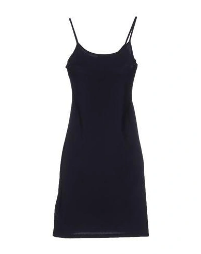 Shop Jil Sander Short Dresses In Dark Blue