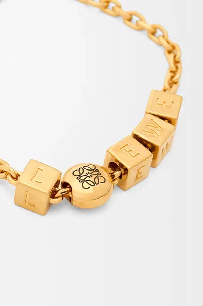 Loewe Adjustable Bracelet In Gold