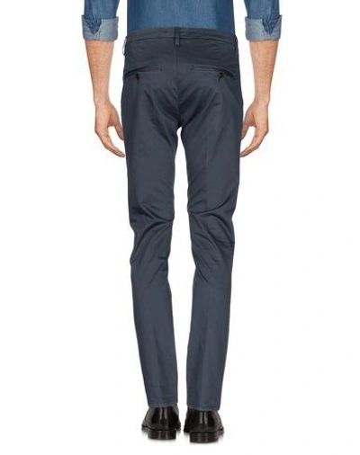 Shop Dondup Casual Pants In Steel Grey