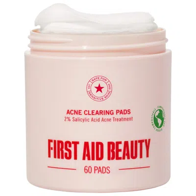 First Aid Beauty Acne Clearing Pads - 2% Salicylic Acid Acne Treatment 60 Pads/pack