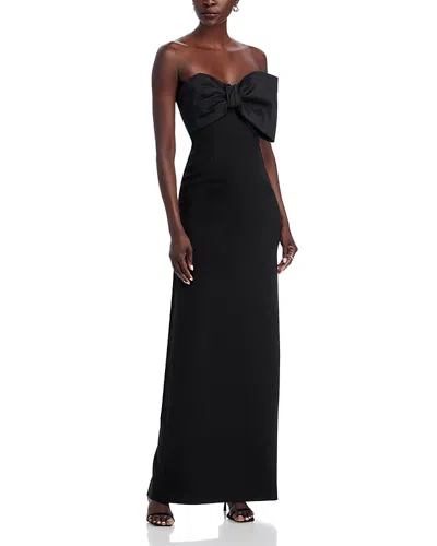 Likely Minka Strapless Column Gown In Black