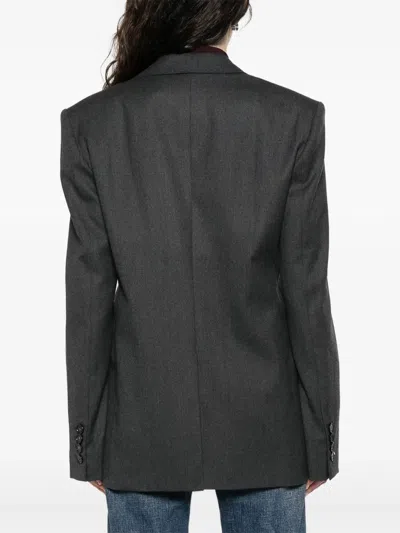 Stella Mccartney Single-breasted Blazer In Gray