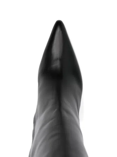 Mugler 70mm Pointed-toe Sculpted-heel Boots In Black