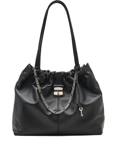 Marc Jacobs Cristina Tote With Chain Embellishments And Drawstring Closure In Black