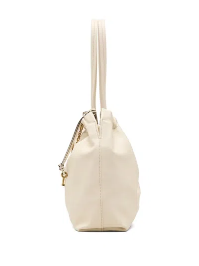 Marc Jacobs The Cristina Chain-embellished Drawstring Tote Bag In Neutral