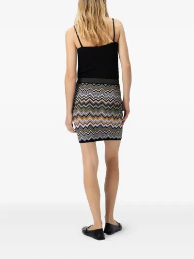 Missoni Mini Skirt With Chevron Pattern In Multi