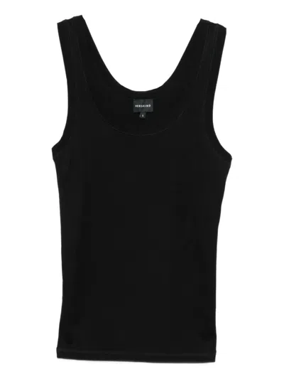Herskind Fine-ribbed Tank Top In Black