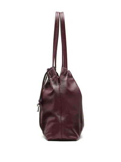 Marc Jacobs The Cristina Chain-embellished Drawstring Tote Bag In Red