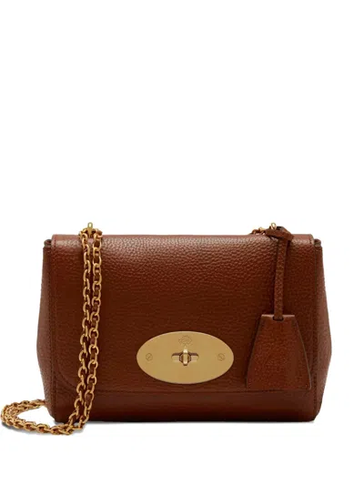 Mulberry Lily Medium Grained Leather Shoulder Bag In Brown