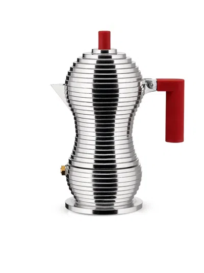 Alessi Pulcina 1-cup Espresso Coffee Maker In Red