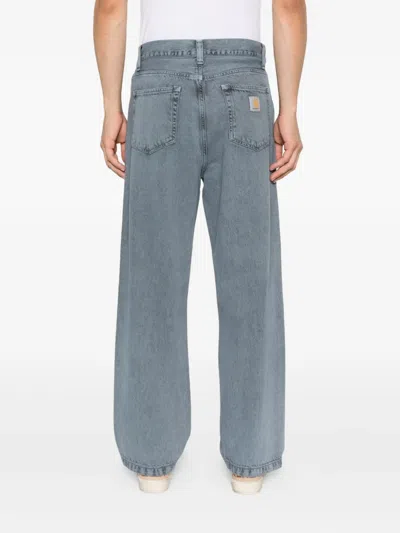 Carhartt Landon Logo-patch Jeans In Blue