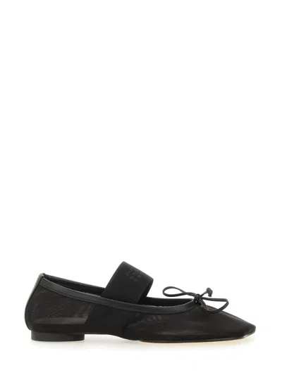 Mm6 Maison Margiela Mm6 By Maison Margiela "anatomic" Ballet Flats – Black In Black