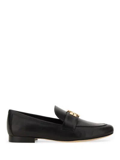 Tory Burch Eleanor Leather Loafers In Black