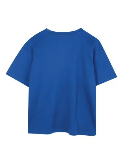 Kenzo Kids Logo Print T-shirt In Blue