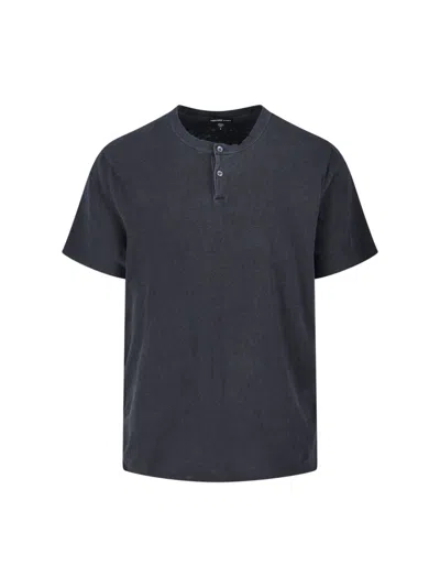 James Perse T-shirt Classica In Blue