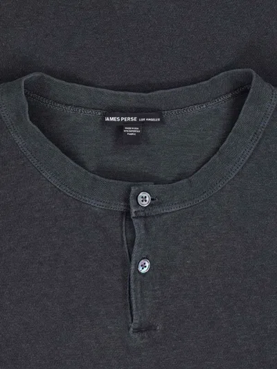 James Perse T-shirt Classica In Blue