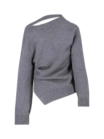 Rohe Asymmetrical Sweater In Gray