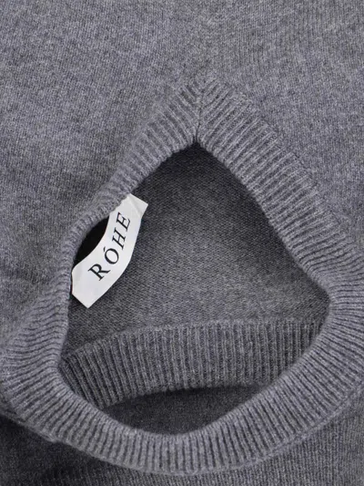 Rohe Asymmetrical Sweater In Gray