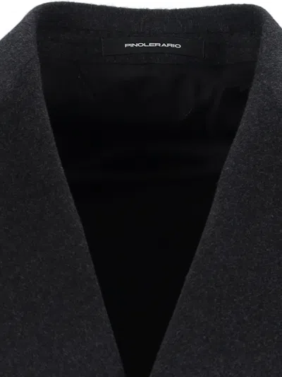 Tagliatore Blue London Double-breasted Coat In Gray