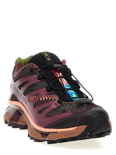 Salomon Xt-4 Rubber-trimmed Mesh Sneakers In Multi