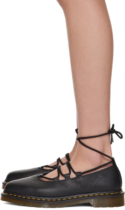 Dr. Martens Elphie Leather Ballet Flat Women In Black