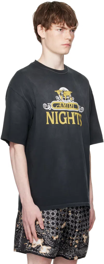 Amiri Night Shirt In Black