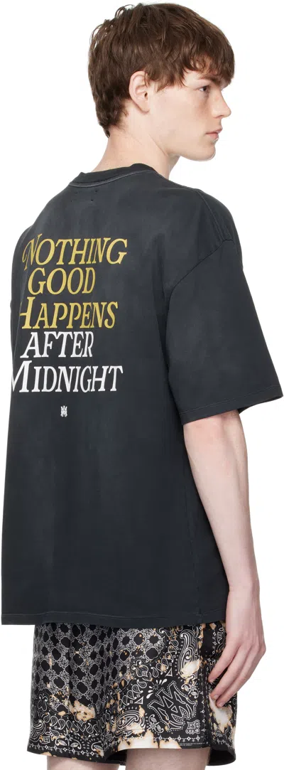 Amiri Night Shirt In Black