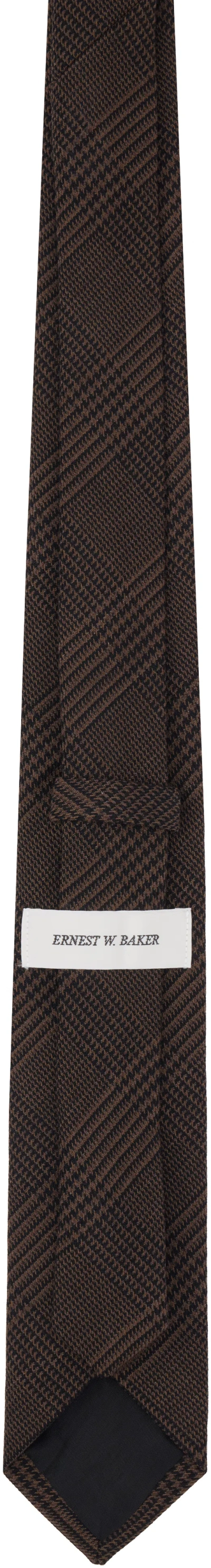 Ernest W Baker Brown & Black Classic Tie In Multi