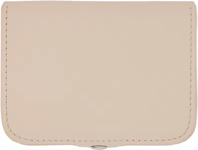Apc Beige Josh Coin Wallet In Brown