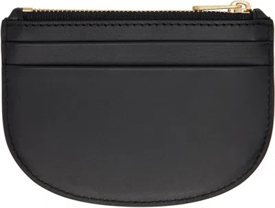 Apc Black Demi-lune New Coin Card Holder In Black