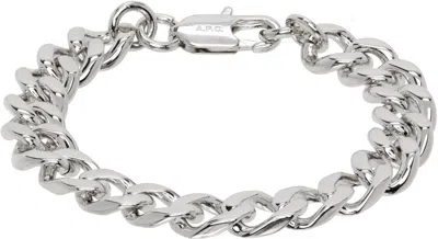 Apc Minimal Maxi Bracelet In Silver