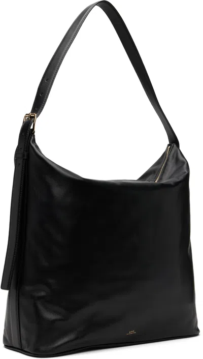 Apc A.p.c. Women Vera Leather Shoulder Bag In Black