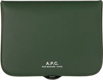 Apc Josh Coin Purse In Green