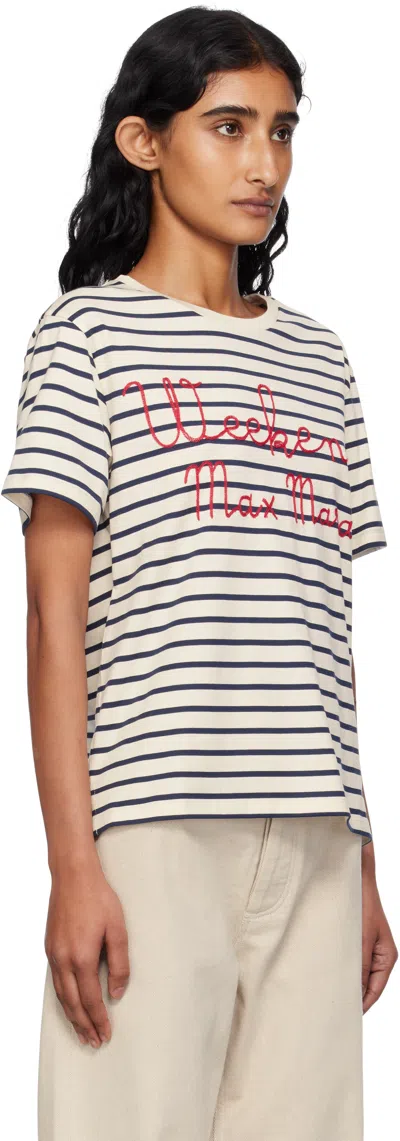 Weekend Max Mara Olga Striped T-shirt In Multi