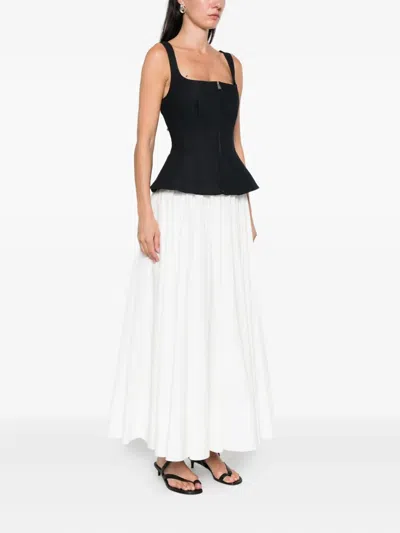 Simkhai Womens Black Multi Jolynn Scoop-neckline Woven Midi Dress