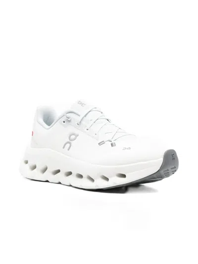 On Running Cloudtilt Sneakers With Lace-up Upper And Cloudtech Sole In White