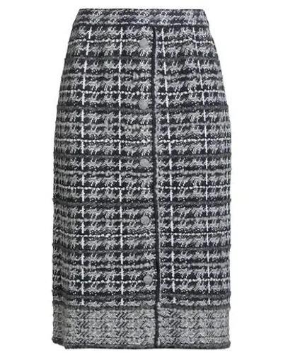 Thom Browne Woman Midi Skirt Midnight Blue Size 10 Wool, Mohair Wool, Polyamide, Alpaca Wool In Multi