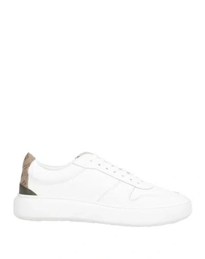 Herno Monogram-heel Low-top Sneakers In White