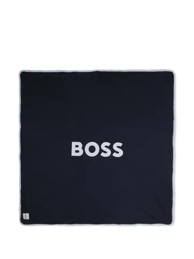 Bosswear Corduroy Travel Blanket In Blue