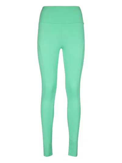 Msgm High-waist Leggings In Green