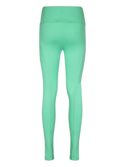 Msgm High-waist Leggings In Green