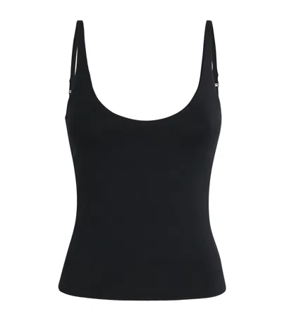 Skims Womens Smooth Layers Stretch-modal Cami Top Obsidian Xl In Black
