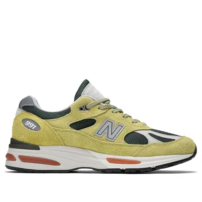New Balance Made In Uk 991v2 Grape Sorbet Sneakers Beechnut In Multi