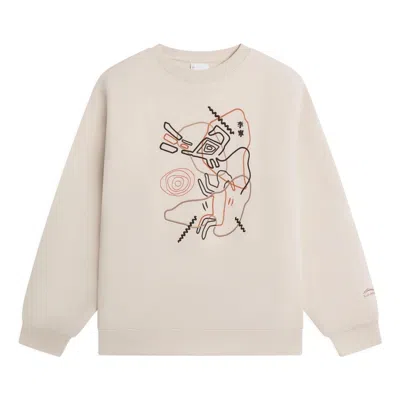 Li-ning (wmns)  Embroidered Logo Sweatshirt 'white' In Multi