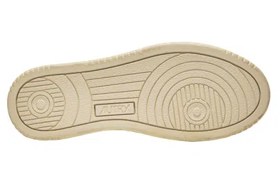 Autry (wmns)  Medalist Super Vintage Leather Low Sneakers 'white Black Tan Purple' In Multi
