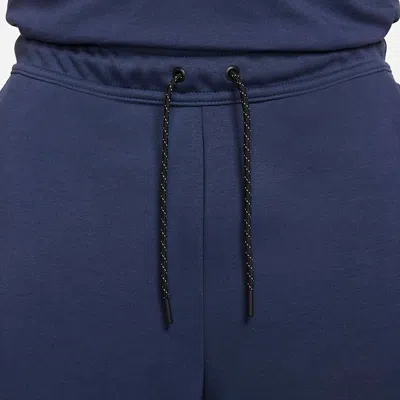 Nike Tech Fleece Shorts 'midnight Navy' In Blue