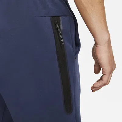 Nike Tech Fleece Shorts 'midnight Navy' In Blue