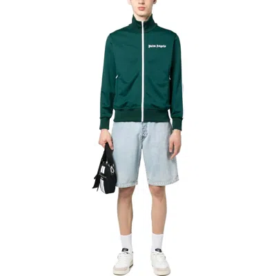 Palm Angels Ss23 Classic Track Jacket 'green White'