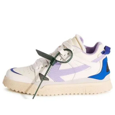 Off-white (wmns)  Sponge Mid-top Sneakers 'white Blue Purple' In Multi